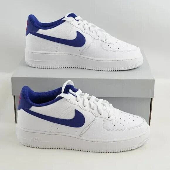 NEW Nike Air Force 1 Low GS White Deep Royal CT3839 101 - SIZE 4.5Y / 6 WOMENS main image 4